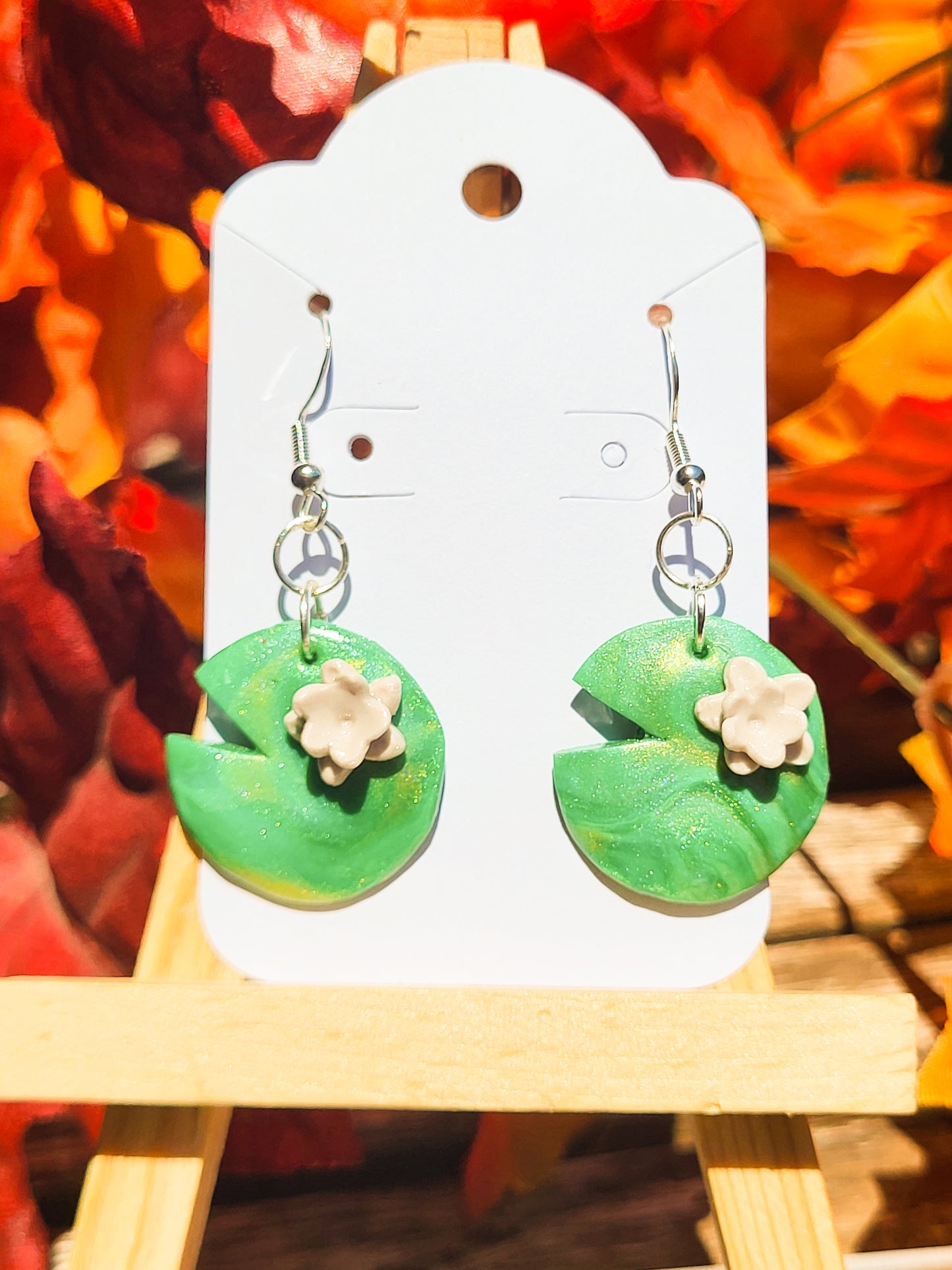 Lilypad Earrings