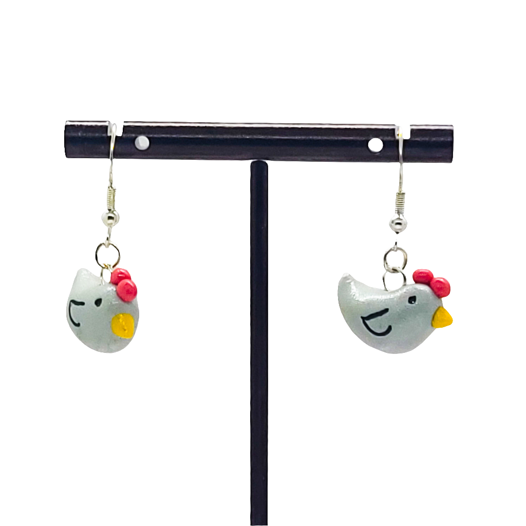 Chicken Earrings