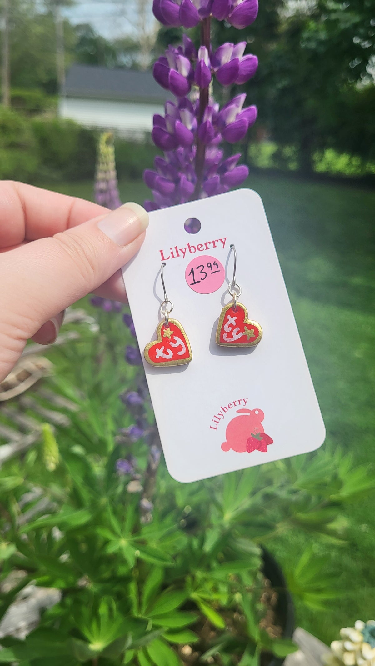 Toy Tag Earrings