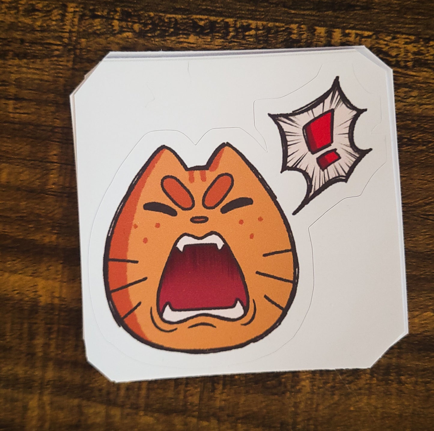 Angry Cat Sticker