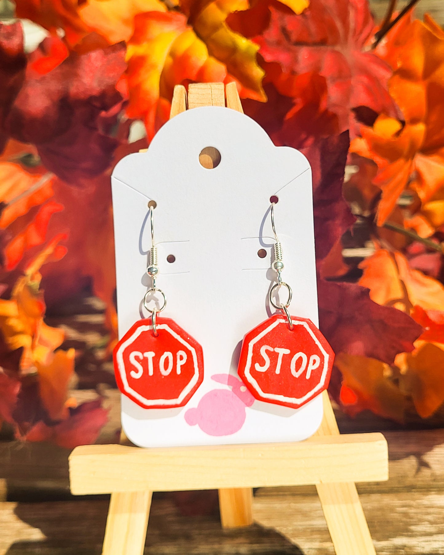 Stop Sign Earrings