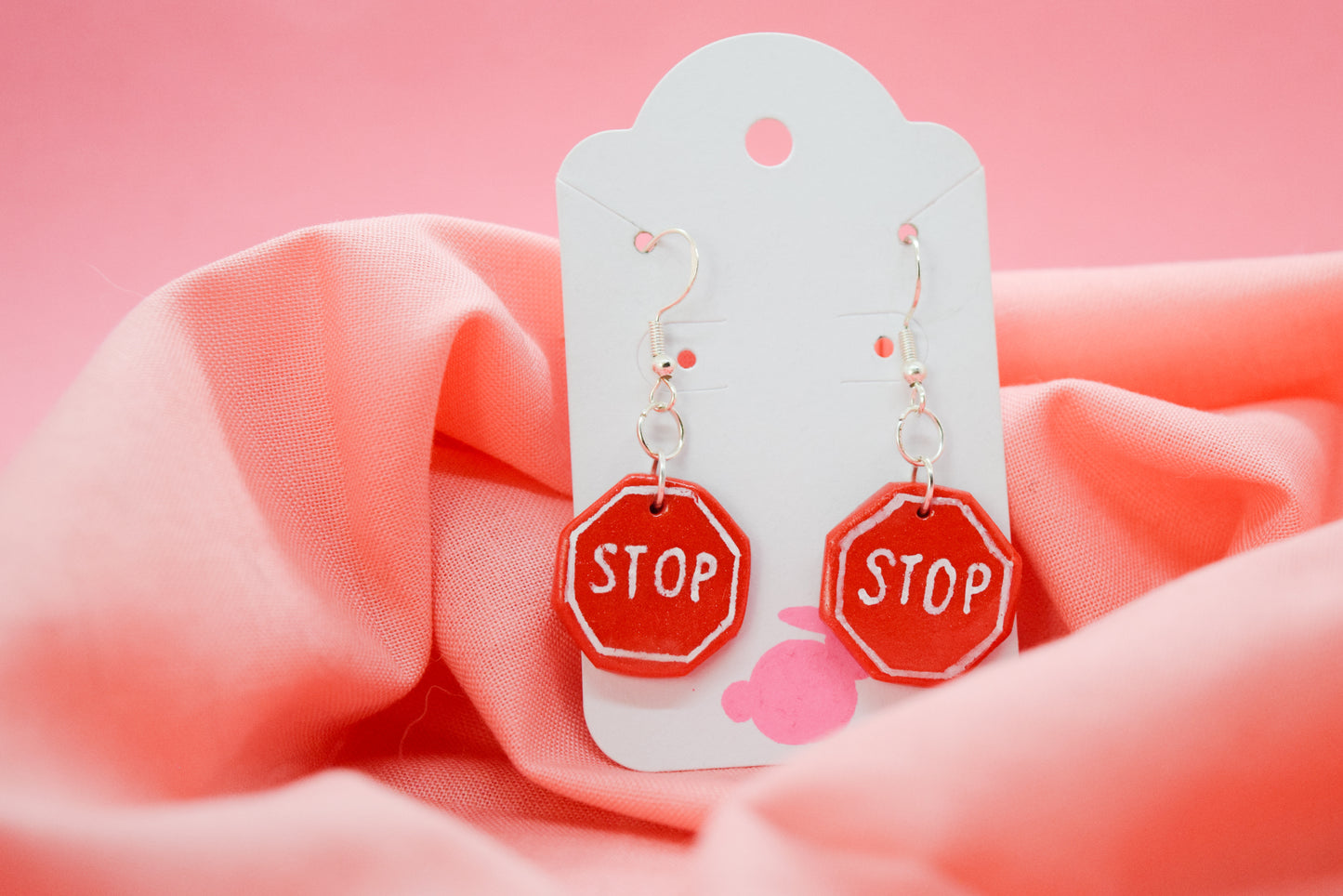 Stop Sign Earrings