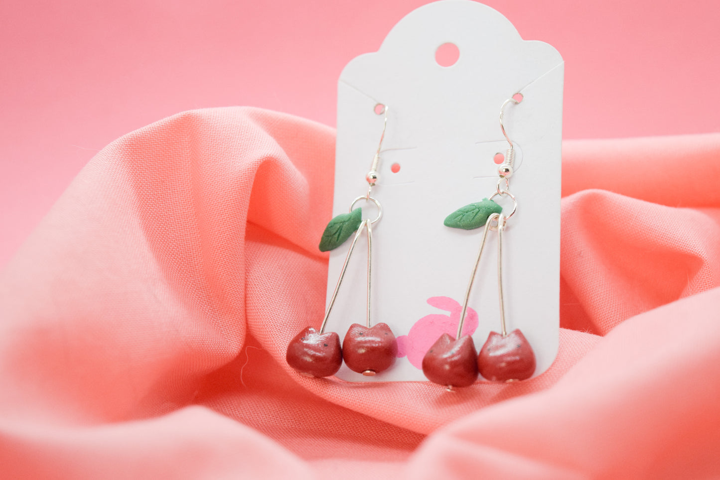 Cherry Cat Earrings