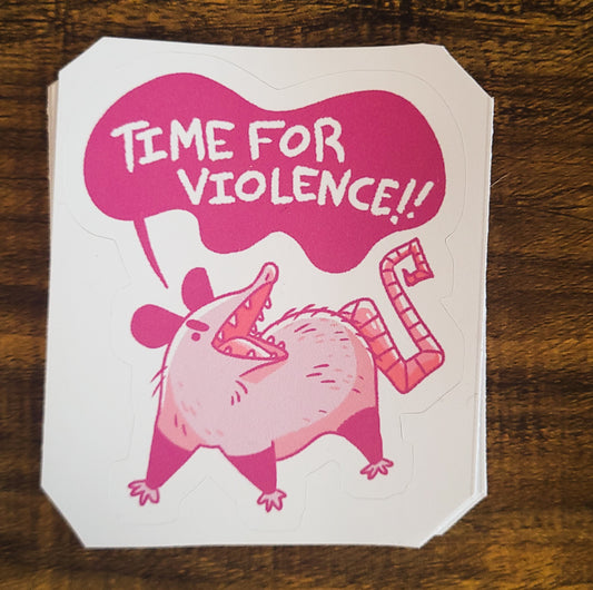 Violent Opossum Sticker