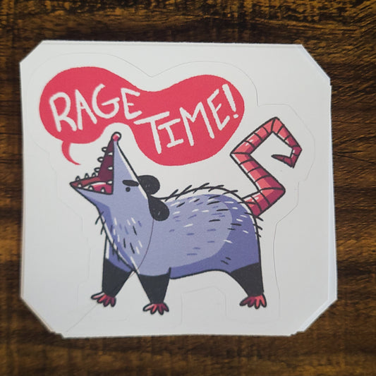Angry Opossum Sticker
