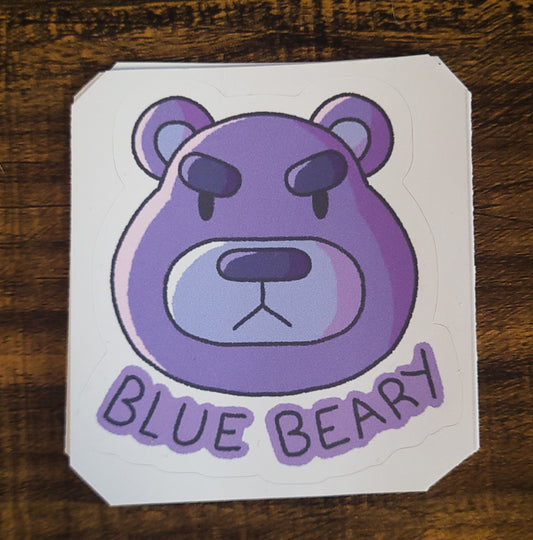 Blue Beary Sticker